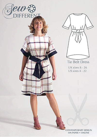 Tie Belt Dress – Multisize sewing pattern – Sew Different